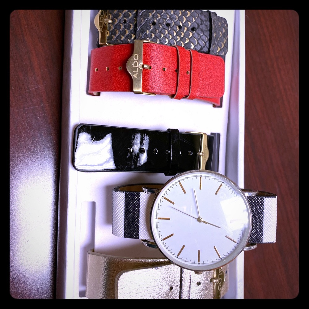 Aldo watches with bands.